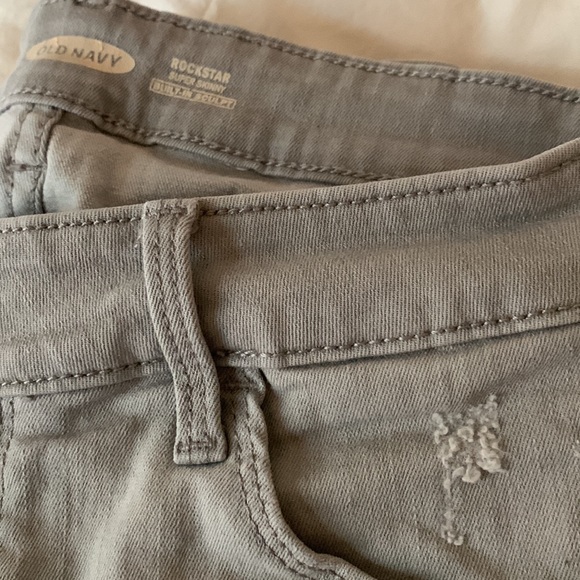 Old Navy Rock Star super skinny light grey size 8 - Picture 2 of 6
